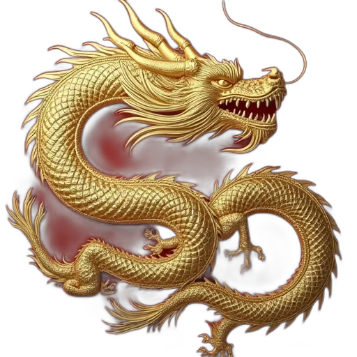 dragon, staff, photorealistic, fantasy art transparent PNG cut-out