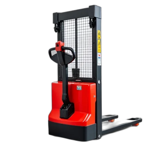 robot, red, pallet, jack transparent PNG cut-out