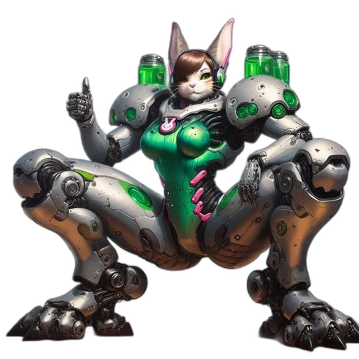 robot, animal, weapon, concept art transparent PNG cut-out