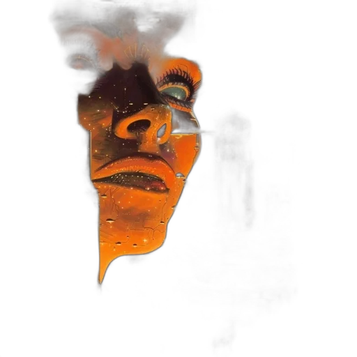mask, face, staff, creature transparent PNG cut-out