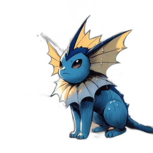 dragon, creature, staff, animal transparent PNG cut-out