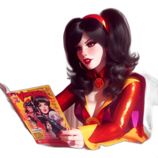 comic book art, concept art, fantasy art, cartoon transparent PNG cut-out