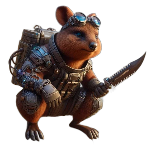 animal, staff, weapon, creature transparent PNG cut-out