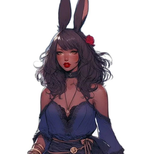 dress, crown, mask, staff transparent PNG cut-out