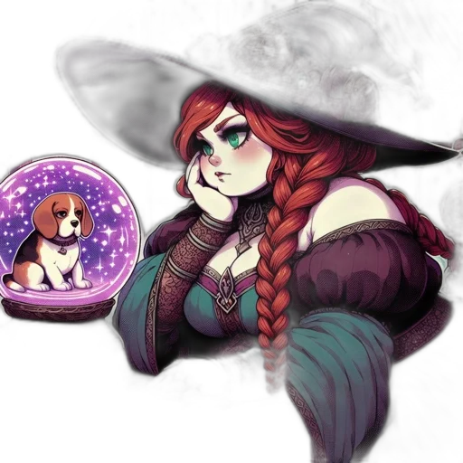 staff, hat, fantasy art, concept art transparent PNG cut-out