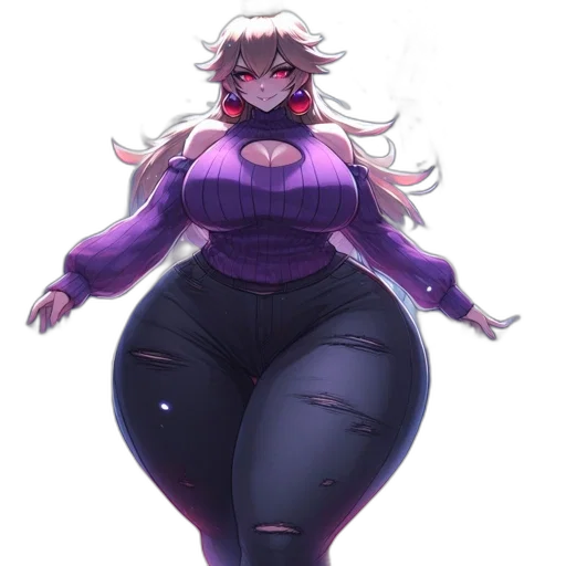 dress, creature, jacket, staff transparent PNG cut-out