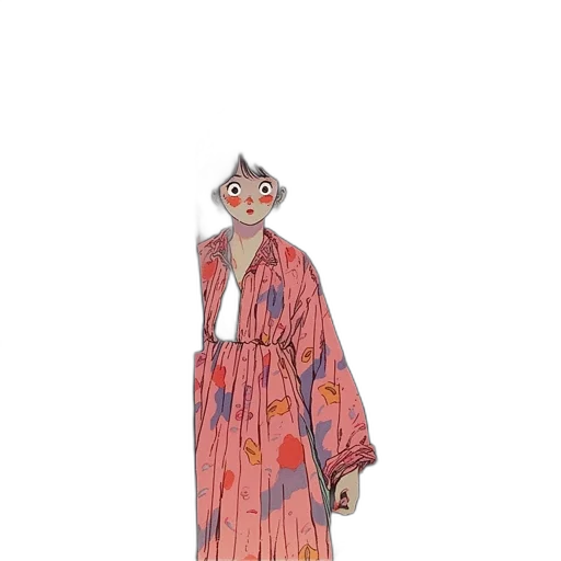 dress, staff, 3d render, concept art transparent PNG cut-out