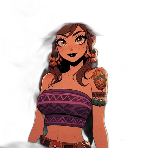 jewelry, dress, staff, fantasy art transparent PNG cut-out