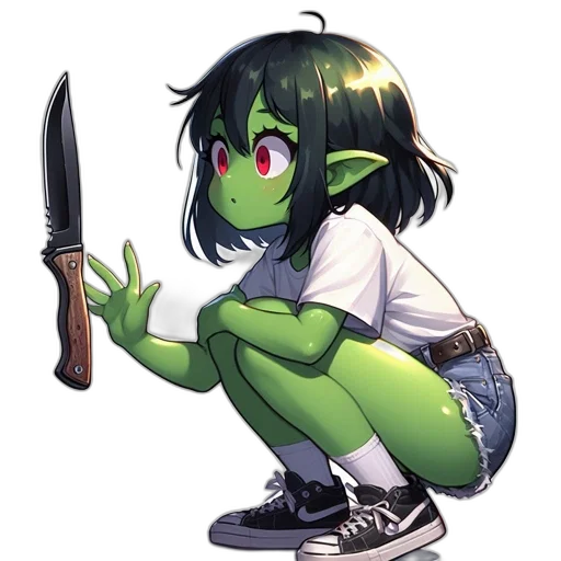 weapon, staff, sword, creature transparent PNG cut-out
