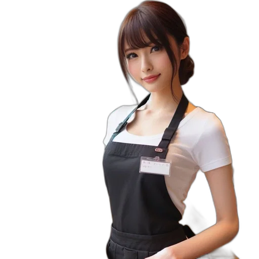 staff, dress, photorealistic, 3d render transparent PNG cut-out