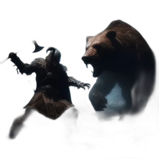 animal, concept art, fantasy art, 3d render transparent PNG cut-out