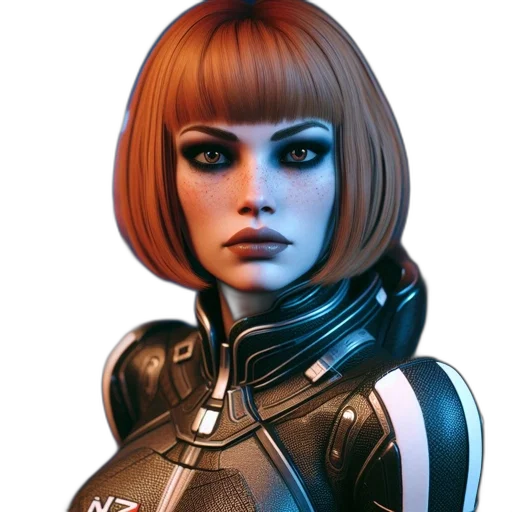 robot, face, jacket, staff transparent PNG cut-out