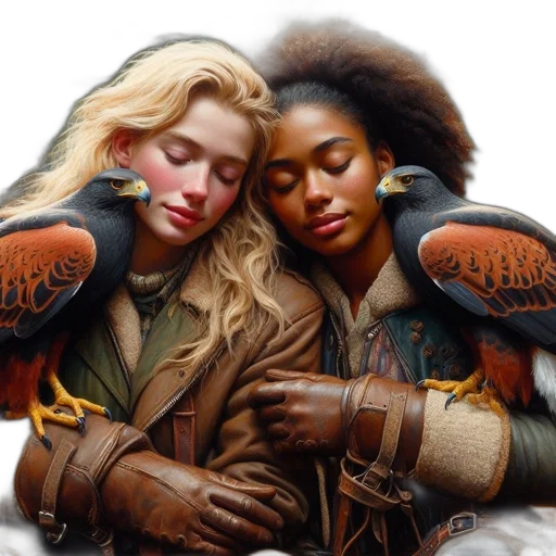 fantasy art, photorealistic, concept art, oil painting transparent PNG cut-out