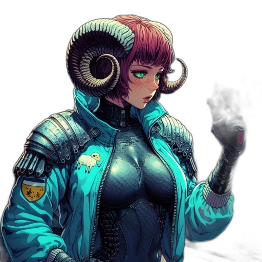 jacket, robot, staff, mask transparent PNG cut-out