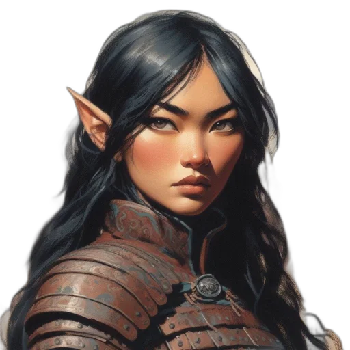 face, dragon, staff, fantasy art transparent PNG cut-out