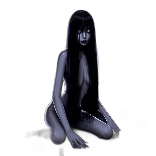 mask, creature, hair, dress transparent PNG cut-out