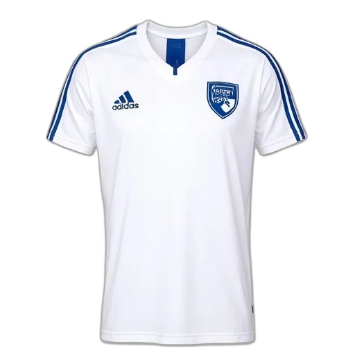 white, t-shirt, blue, stripes transparent PNG cut-out