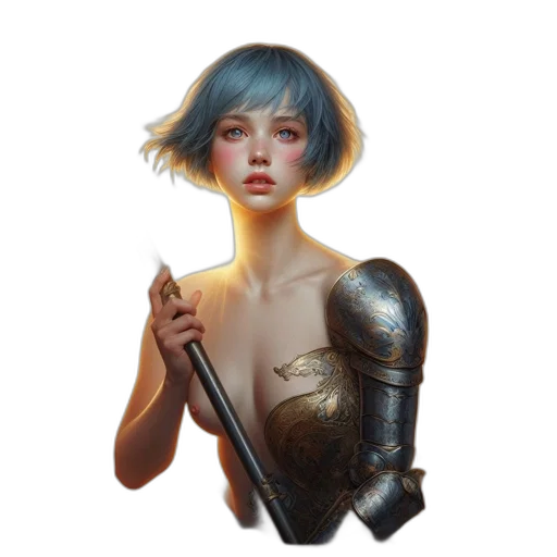 robot, sword, face, weapon transparent PNG cut-out