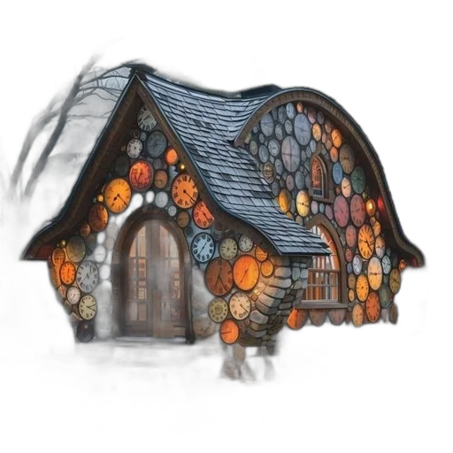 building, concept art, watercolor, 3d render transparent PNG cut-out