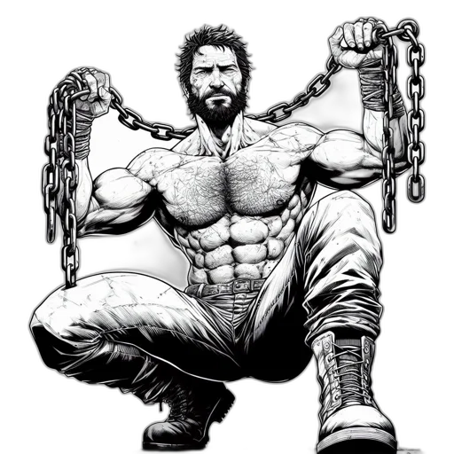 comic book art, concept art, cartoon, pencil sketch transparent PNG cut-out