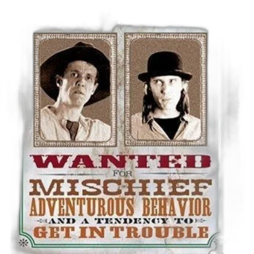 vintage-style, poster, two, men transparent PNG cut-out
