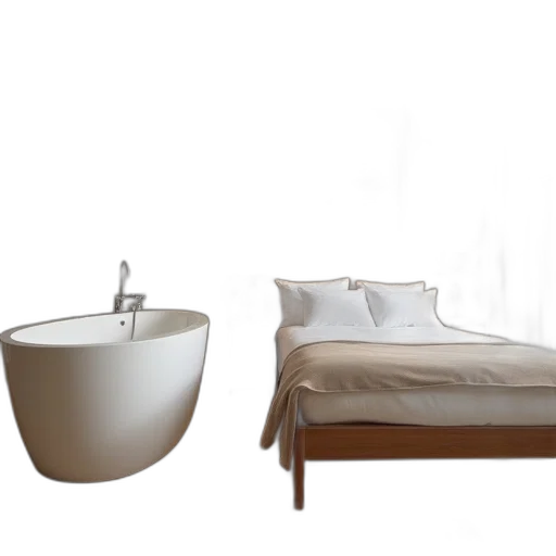 furniture, 3d render, photorealistic, concept art transparent PNG cut-out
