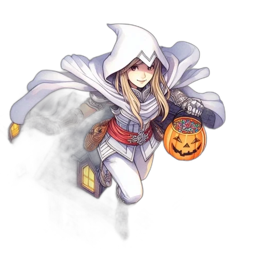 concept art, fantasy art, pixel art, watercolor transparent PNG cut-out