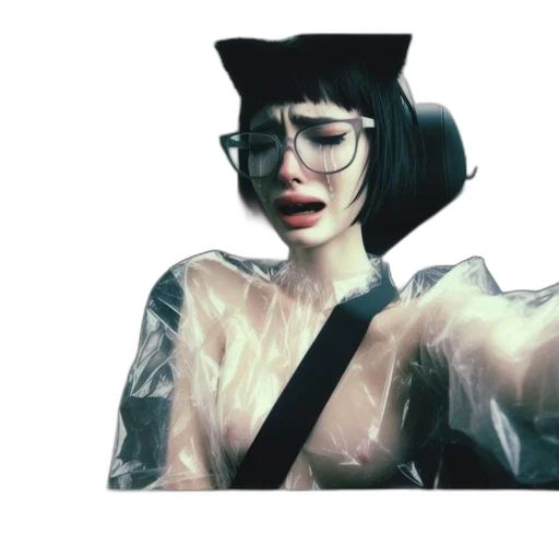 jacket, robot, face, hat transparent PNG cut-out