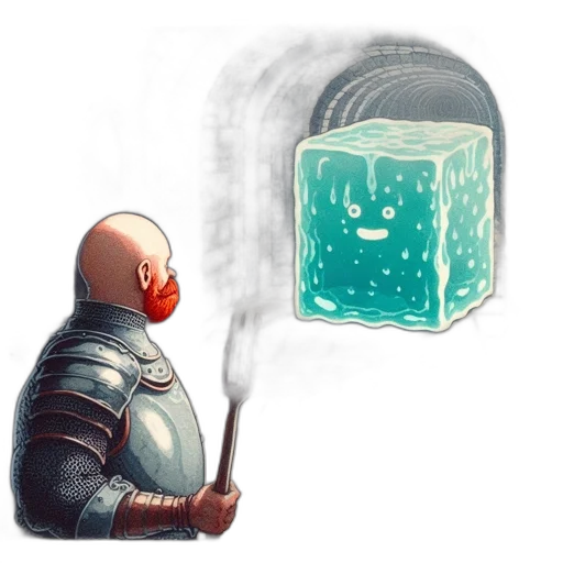 robot, bottle, sword, jacket transparent PNG cut-out