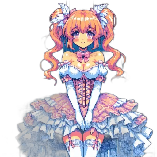 dress, robot, crown, flower transparent PNG cut-out