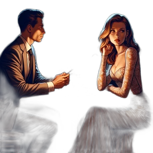 dress, concept art, photorealistic, oil painting transparent PNG cut-out