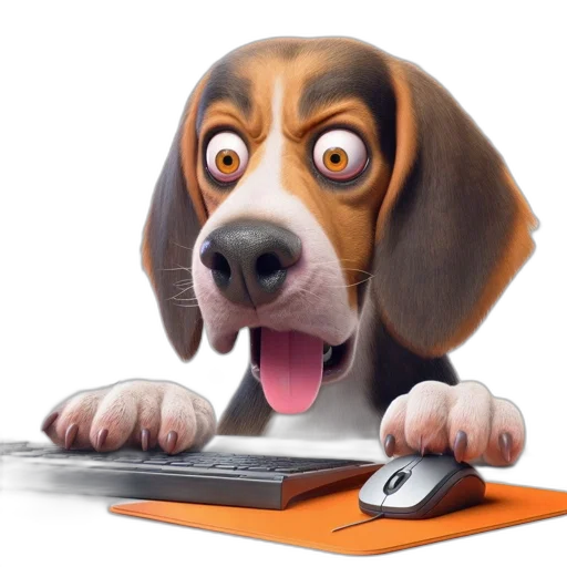 animal, staff, anthropomorphic, dog transparent PNG cut-out