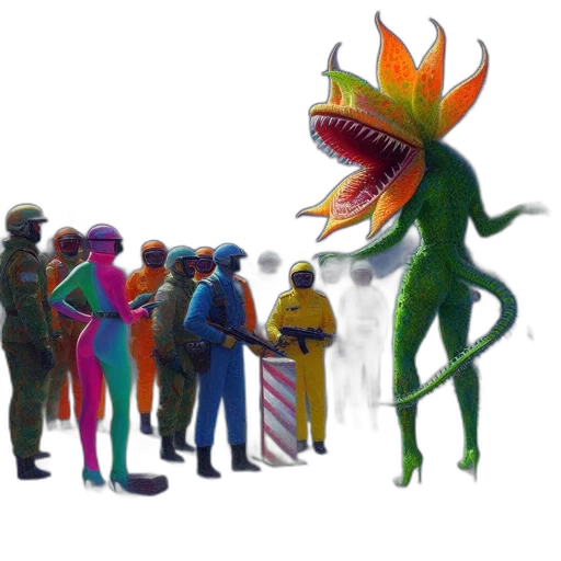 staff, creature, dragon, mask transparent PNG cut-out