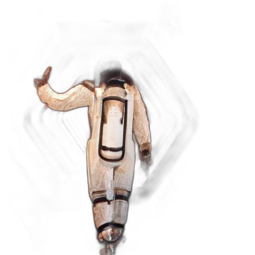 staff, jacket, robot, weapon transparent PNG cut-out