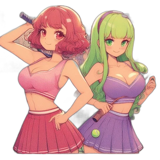 dress, staff, anime, pixel art transparent PNG cut-out