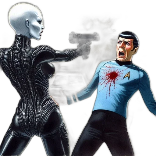 comic book art, concept art, outer space, fire transparent PNG cut-out