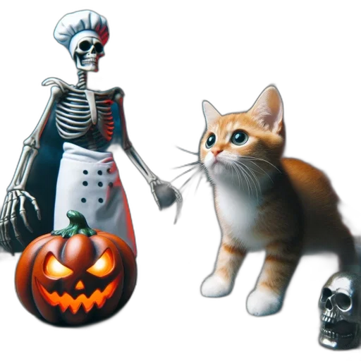 robot, concept art, 3d render, halloween transparent PNG cut-out