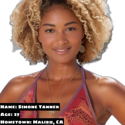 simone, tanner, 27-year-old, model transparent PNG cut-out