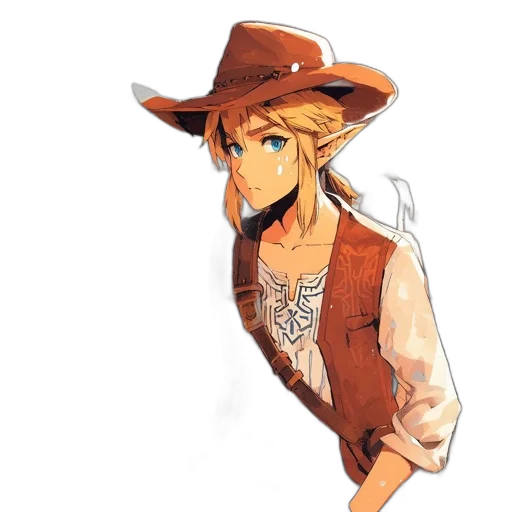 hat, staff, jacket, concept art transparent PNG cut-out