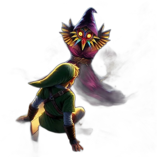 mask, staff, creature, dragon transparent PNG cut-out