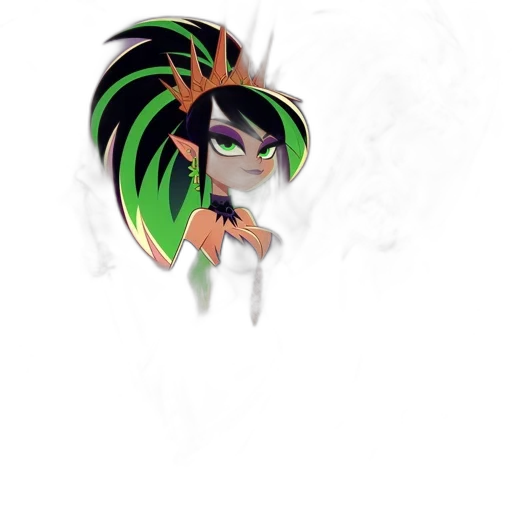 dragon, staff, creature, hair transparent PNG cut-out