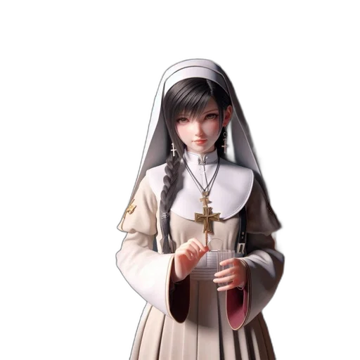 staff, dress, 3d render, concept art transparent PNG cut-out