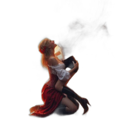 dress, concept art, fantasy art, photorealistic transparent PNG cut-out