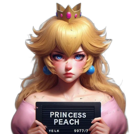 crown, dress, face, weapon transparent PNG cut-out
