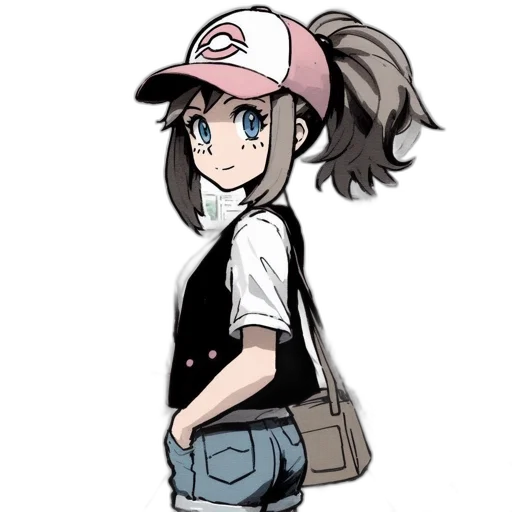hat, jacket, staff, creature transparent PNG cut-out