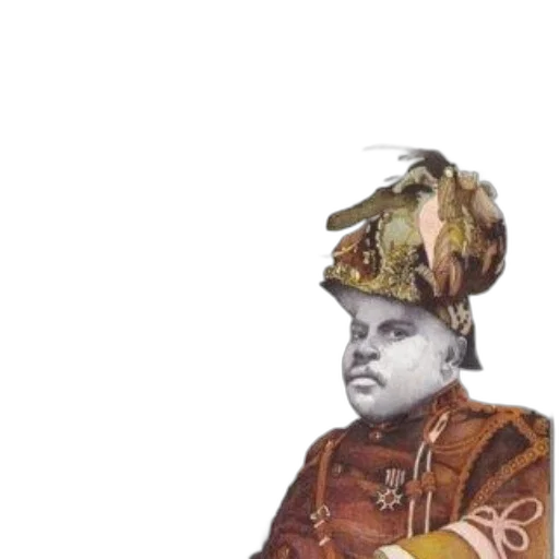 hat, crown, face, staff transparent PNG cut-out