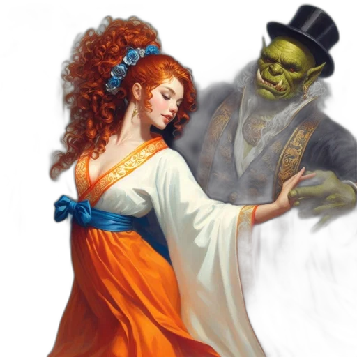 fantasy art, concept art, comic book art, photorealistic transparent PNG cut-out