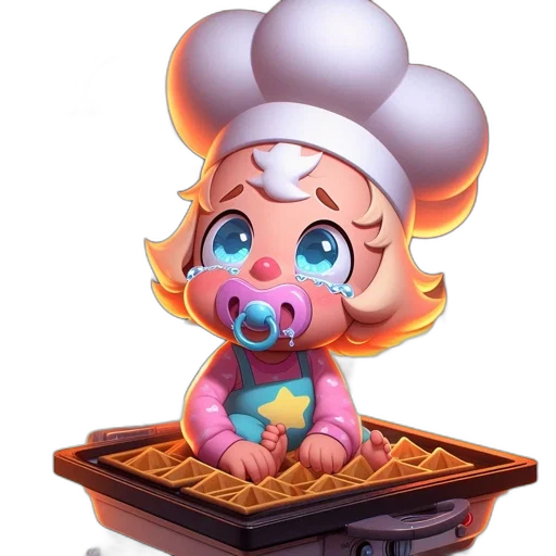food, concept art, 3d render, pixel art transparent PNG cut-out