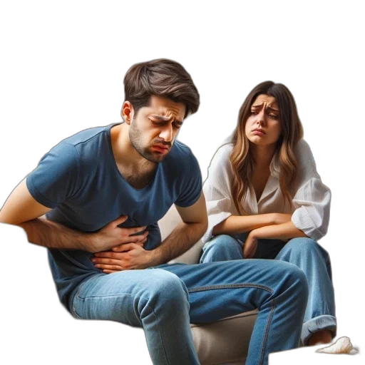 furniture, two, people, sit transparent PNG cut-out