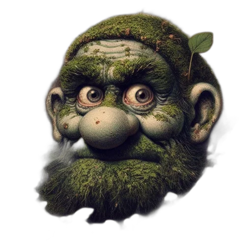 face, creature, mask, staff transparent PNG cut-out